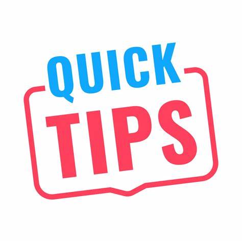 Quick Tips Image